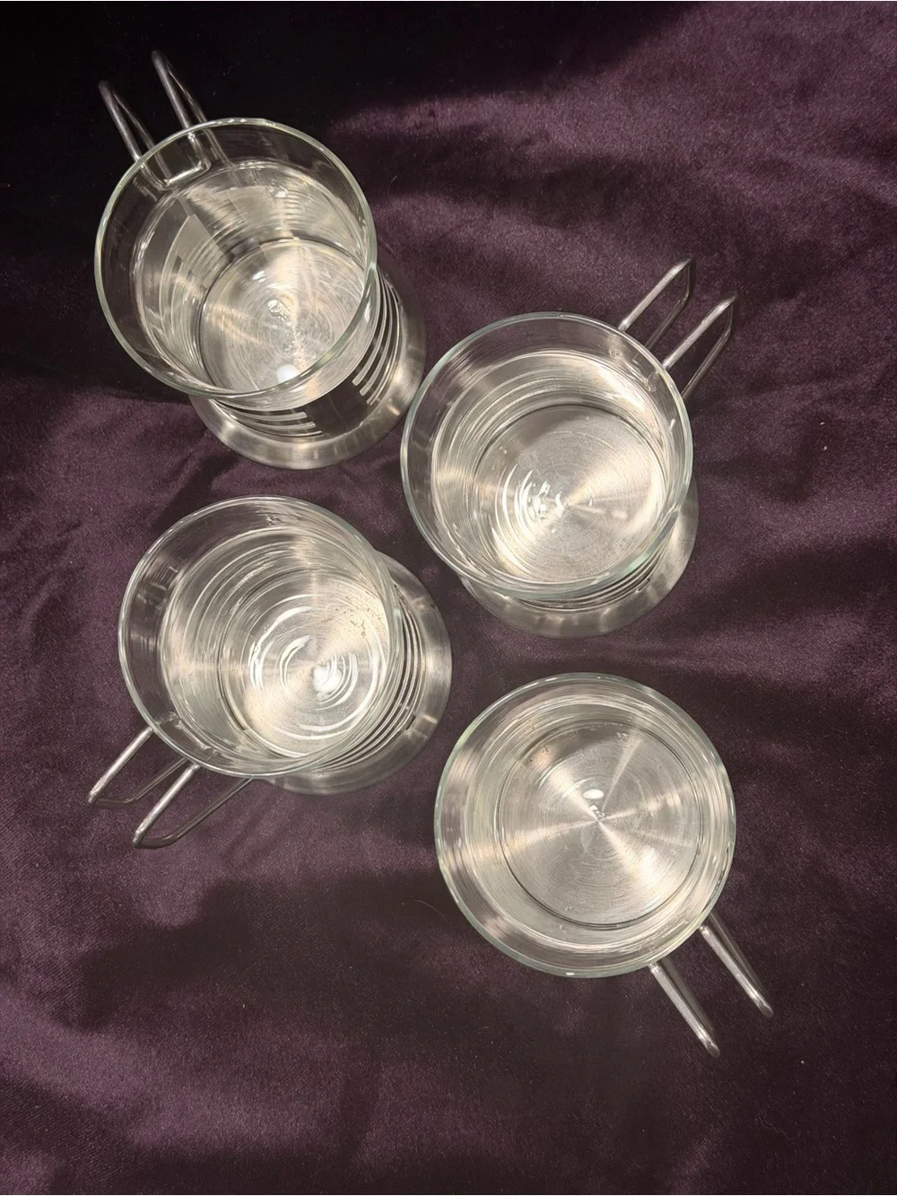 Vintage Leonardo Balance Glass Tea Mugs Set of 4